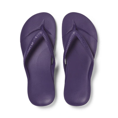 Archies Arch Support Flip Flops in Acai Purple