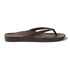 Archies Arch Support Flip Flops in Chocolate Brown
