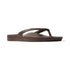 Archies Arch Support Flip Flops in Chocolate Brown
