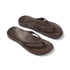 Archies Arch Support Flip Flops in Chocolate Brown