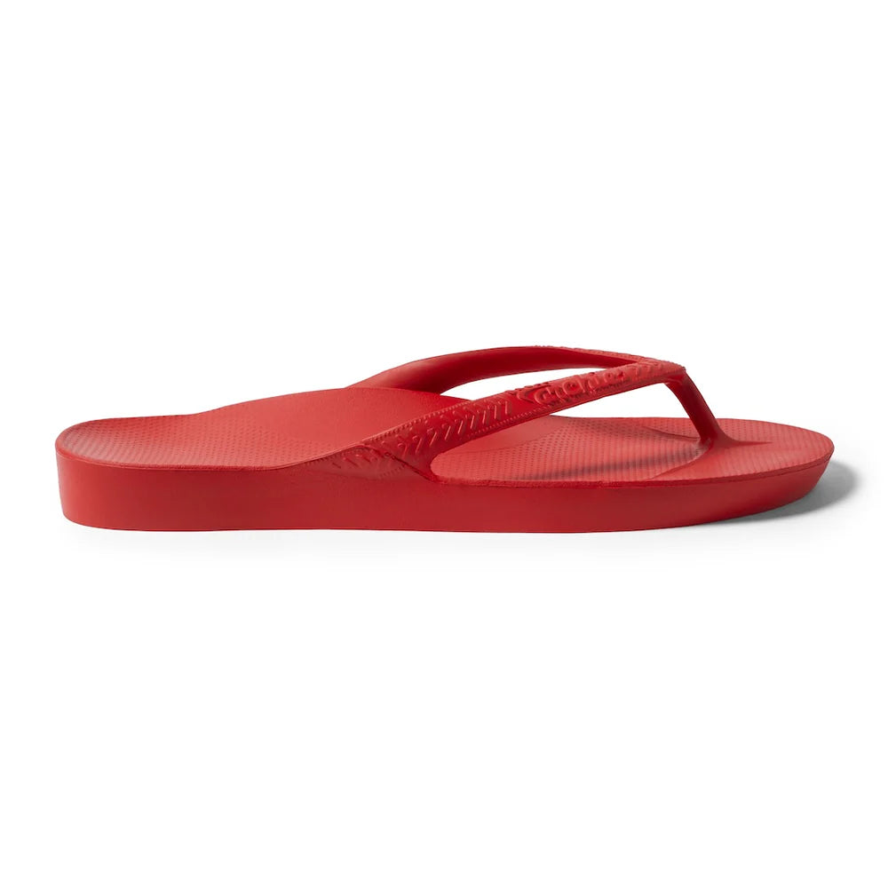 Archies Arch Support Flip Flops in Chili