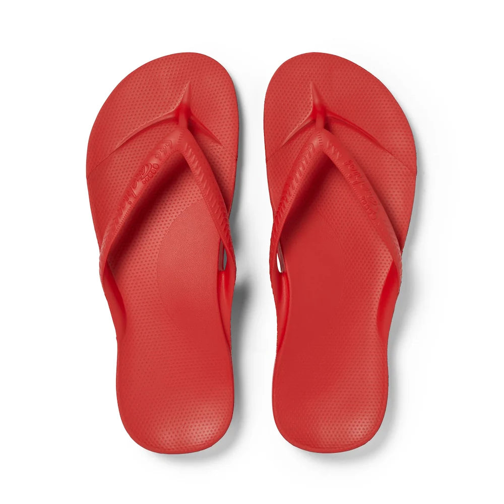 Archies Arch Support Flip Flops in Chili