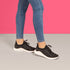 Carly Lace Up Sneaker in Black/White