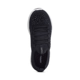 Carly Lace Up Sneaker in Black Sparkle