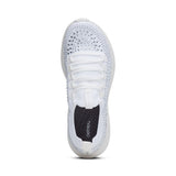 Carly Lace Up Sneaker in White Sparkle