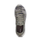 Carly Lace Up Sneaker in Olive Sparkle