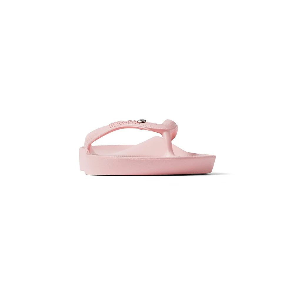 Archies Arch Support Flip Flops in Crystal Pink