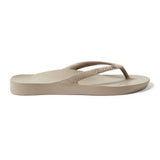 Archies Arch Support Flip Flops in Crystal Taupe