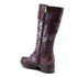 Kisha-Boss Stylish Leather Boot in Plum Multi