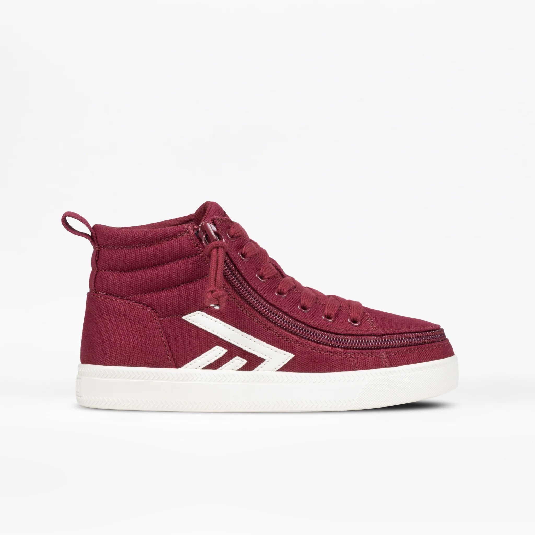 Kid's Billy CS High Top WIDE in Wine/White