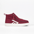 Kid's Billy CS High Top WIDE in Wine/White