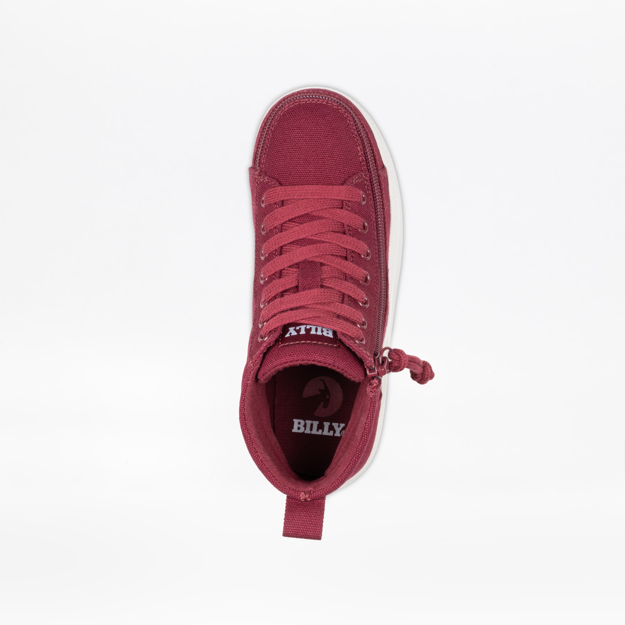 Kid's Billy CS High Top WIDE in Wine/White