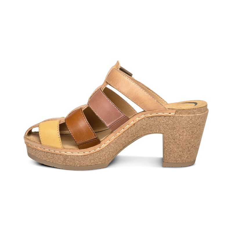 Cally Fisherman Cork Heel in Sunset Multi CLOSEOUTS