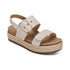 Vania Platform Espadrille Sandal in Ivory