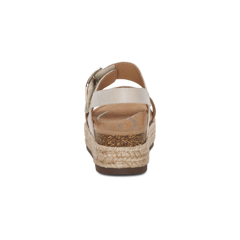 Vania Platform Espadrille Sandal in Ivory