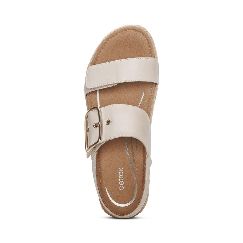 Vania Platform Espadrille Sandal in Ivory