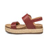 Vania Platform Espadrille Sandal in Red