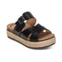 Alyssa Platform Espadrille Slide Sandal in Black CLOSEOUTS