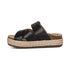 Alyssa Platform Espadrille Slide Sandal in Black CLOSEOUTS