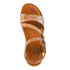 Anneka Refreshing Tri-Strap adjustable sandal in Camel Multi