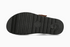 Dakota Casual Buckle Platform Sandal in Black Boa
