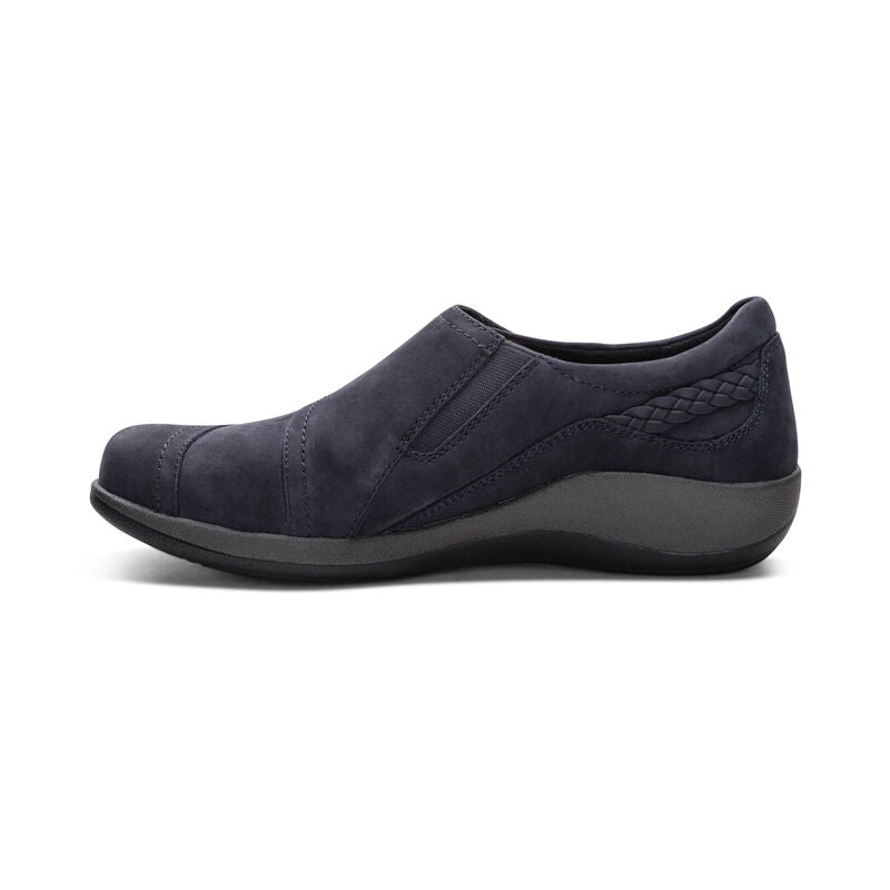 Karina Monk Loafer Wide Width in Navy