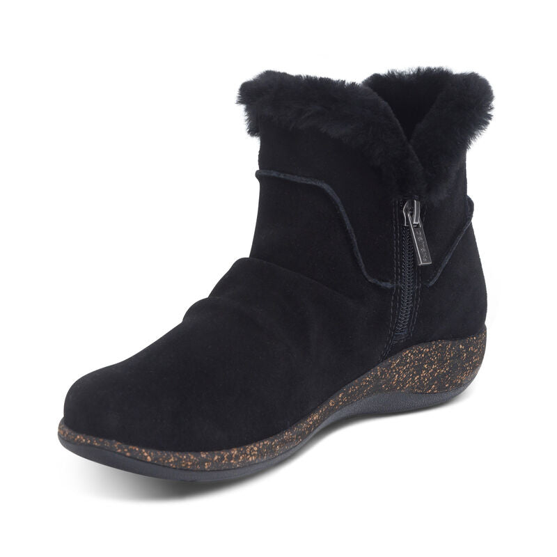 Remi Cozy Ankle Boot in Black