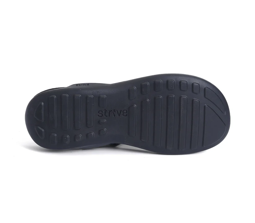 Dune Adjustable Slide Sandals in Black