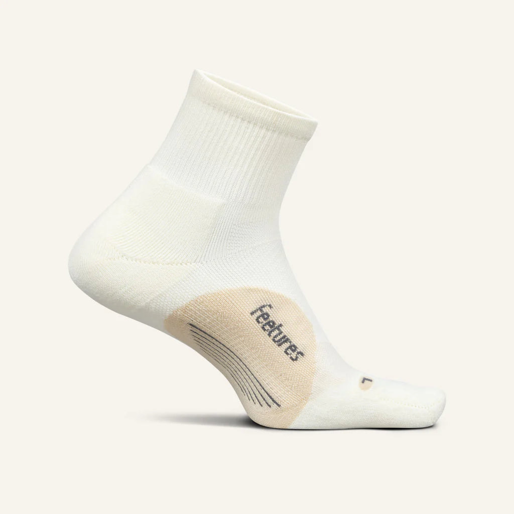 Elite Light Cushion Quarter Sock in Linen