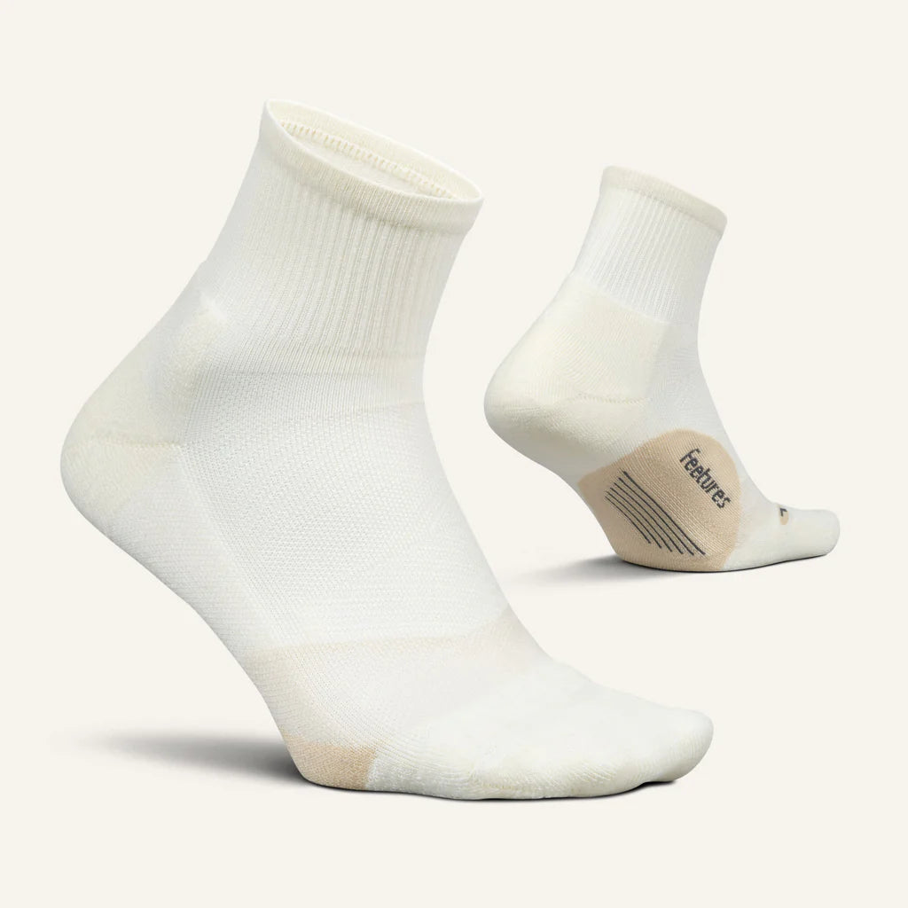 Elite Light Cushion Quarter Sock in Linen