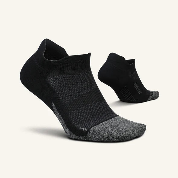 Elite Light Cushion No Show Tab Sock in Black