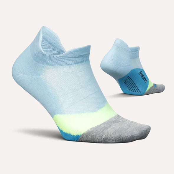 Elite Light Cushion No Show Tab Sock in Blue Crystal