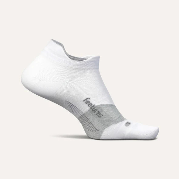 Elite Ultra Light Cushion No Show Tab Sock in White