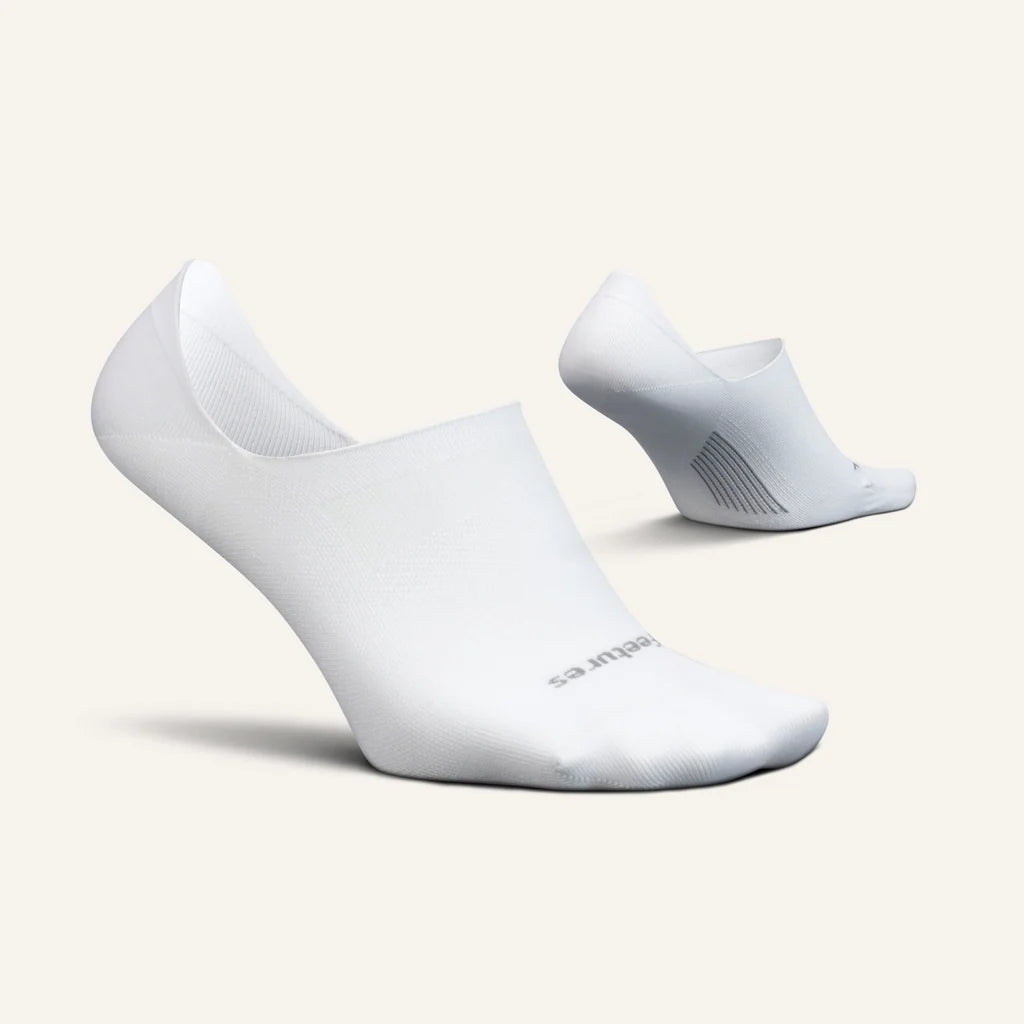 Elite Ultra Light Cushion Invisible Sock in White