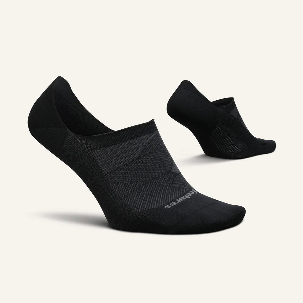 Elite Ultra Light Cushion Invisible Sock in Black