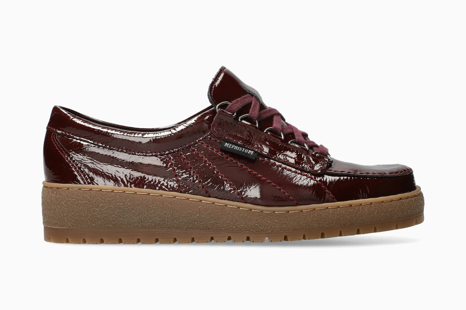 Lady Hand Stitched Oxford in Oxblood