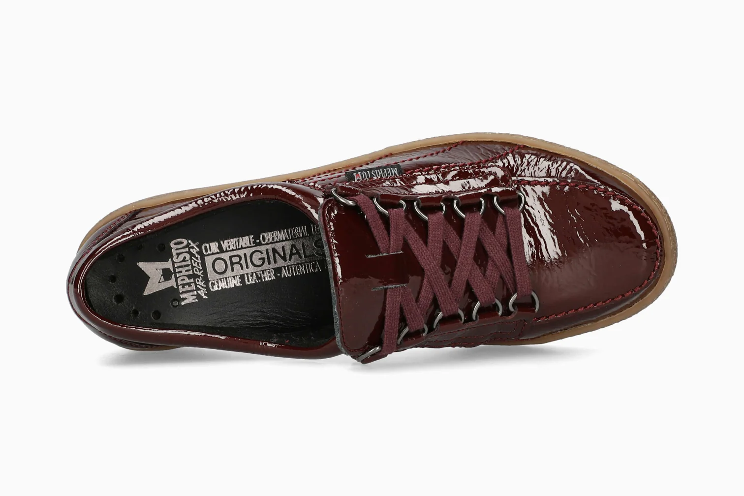 Lady Hand Stitched Oxford in Oxblood