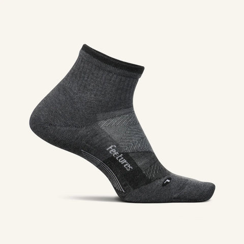 Elite Max Cushion Trail Quarter Sock in Gray