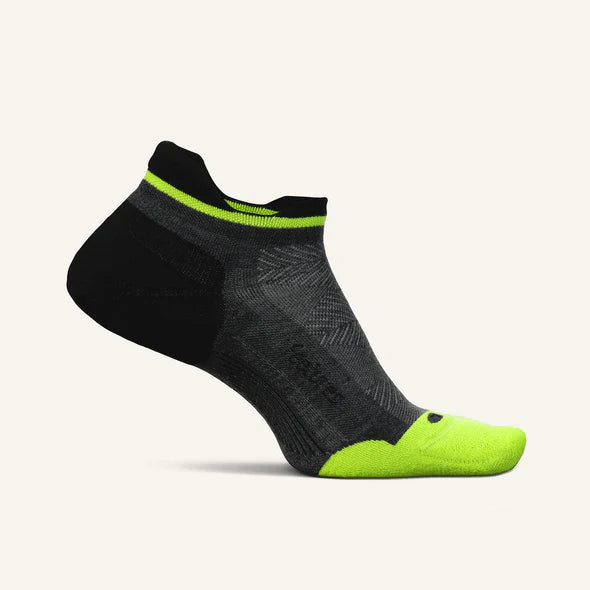 Elite Max Cushion No Show Tab Sock in Midnight Neon