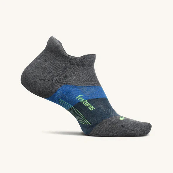 Elite Light Cushion No Show Tab Sock in Gravity Gray