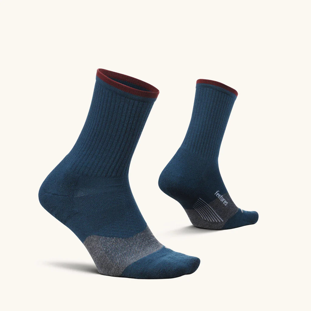 Elite Max Cushion Trail Mini Crew Sock in French Navy