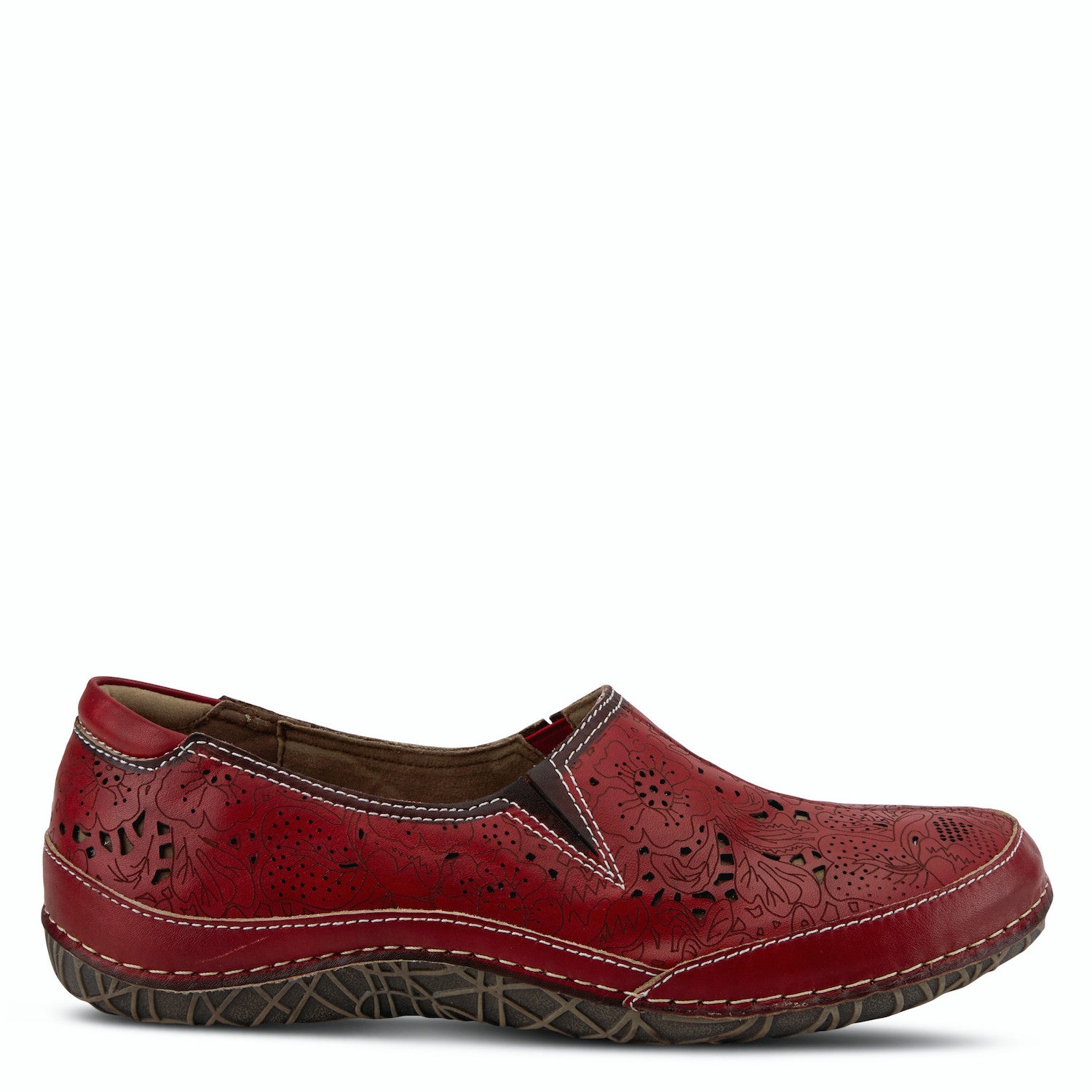 Libora Etched Loafer in Red