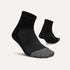 Elite Light Cushion Quarter Sock in Black