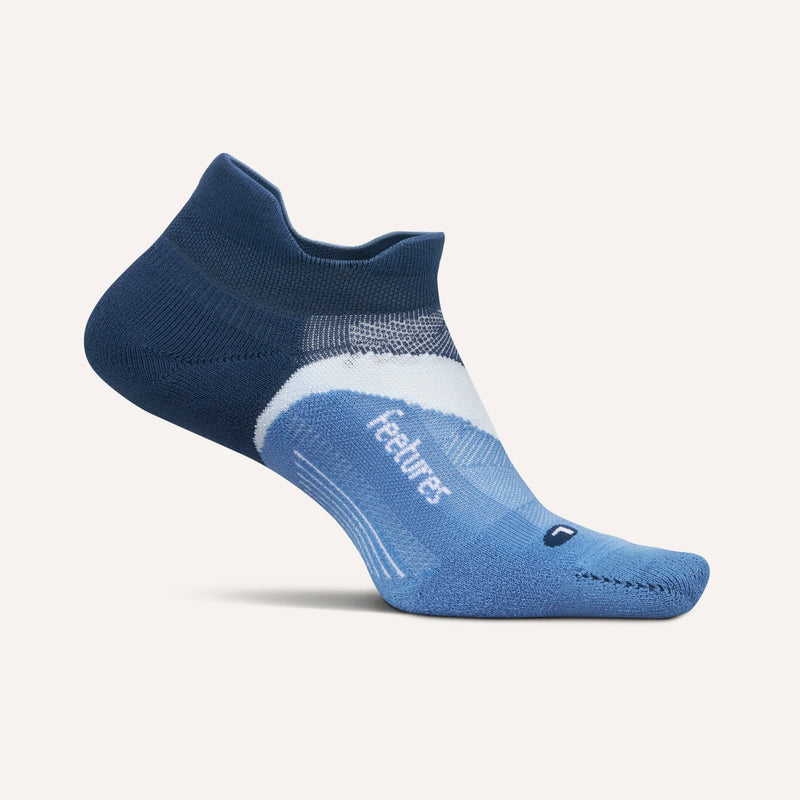 Elite Light Cushion No Show Tab Sock in Blue Wave
