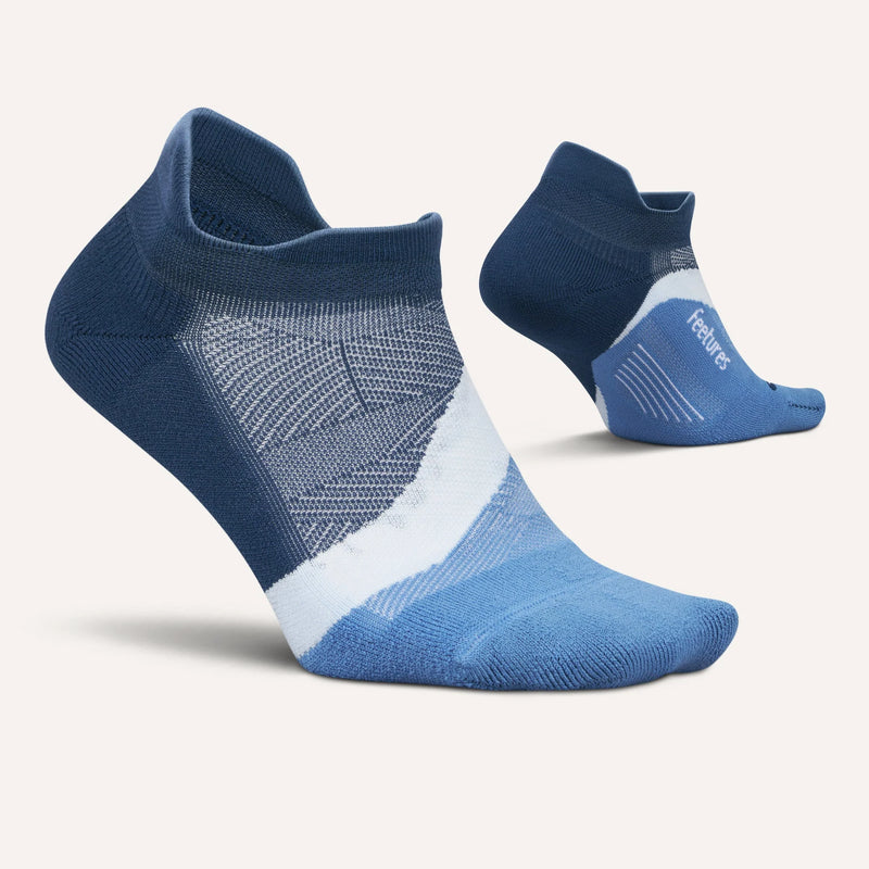 Elite Light Cushion No Show Tab Sock in Blue Wave