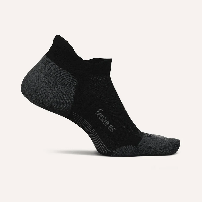 Elite Max Cushion No Show Tab Sock in Black