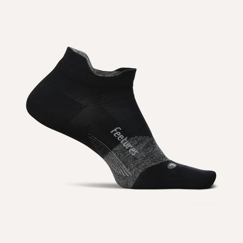 Elite Ultra Light Cushion No Show Tab Sock in Black