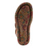 Anewtrio Hand Painted Strappy Sandal in Turquoise Multi