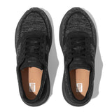 F-Mode Platform Knit Sneakers in Black