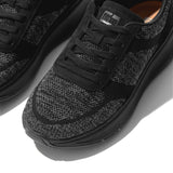 F-Mode Platform Knit Sneaker in Black